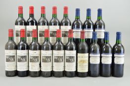 EIGHTEEN BOTTLES OF BORDEAUX WINE, comprising eleven bottles of Chateau Pitray, Cotes de Castillon