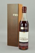 A BOTTLE OF LAUBADE BAS ARMAGNAC 1941, fill level lower shoulder, seal intact in a presentation box