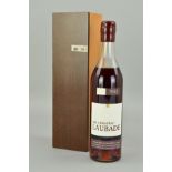 A BOTTLE OF LAUBADE BAS ARMAGNAC 1941, fill level lower shoulder, seal intact in a presentation box