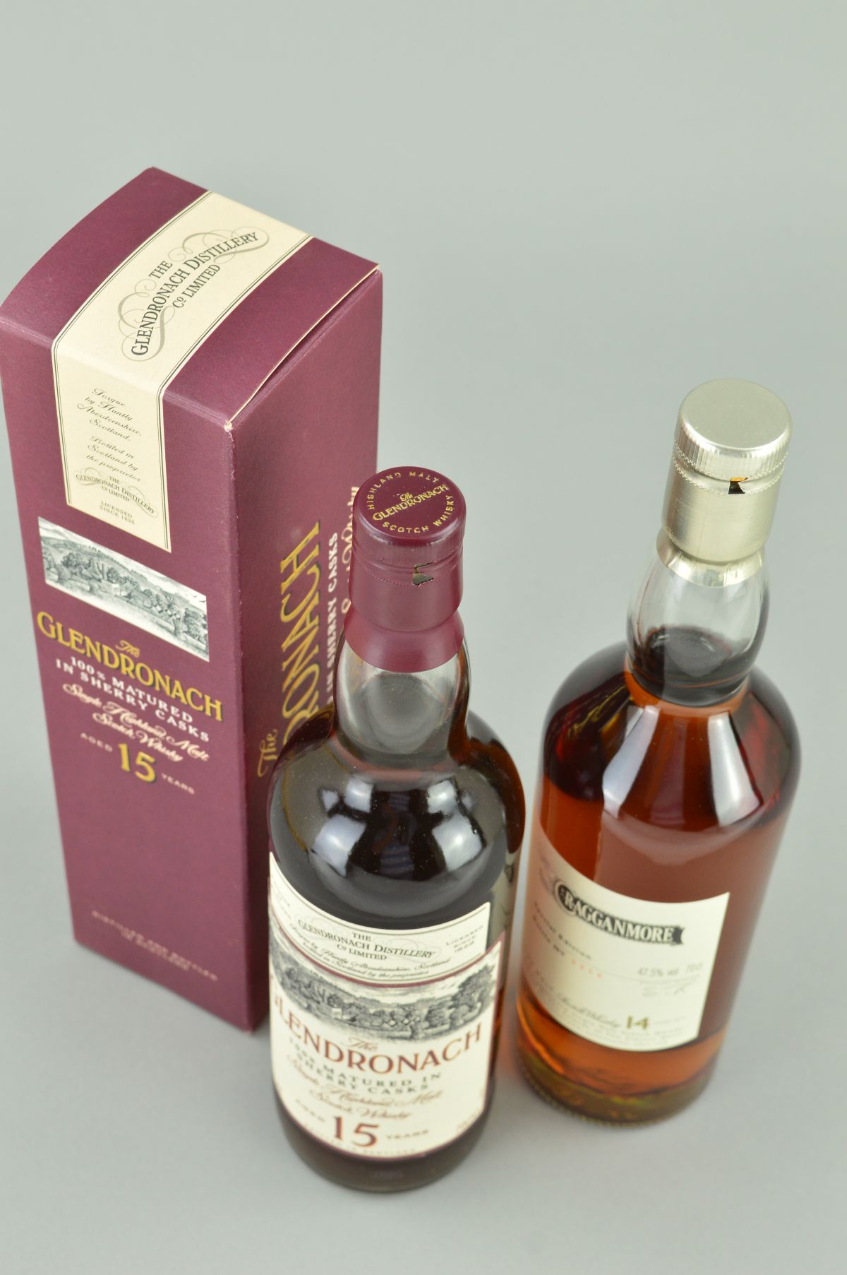 TWO BOTTLES OF EXCEPTIONAL SINGLE MALT, comprising a bottle of Cragganmore Single Speyside Malt ' - Image 6 of 8