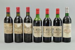 SEVEN BOTTLES OF GRAVES APPELLATION WINES, comprising three bottles of Chateau Haut Bailly 1982