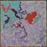 HAROLD COHEN (BRITISH 1928-2016), 'Consul-Diamond 2', abstract image, acrylic on canvas, signed