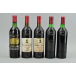 FIVE BOTTLES OF MARGAUX, comprising four bottles of Chateau Giscours Grande Cru Classe 1982 (two