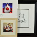 PETER SMITH (BRITISH CONTEMPORARY), 'Mummy!', a pencil sketch based on the limited edition print