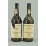 TWO BOTTLES OF GRAHAM'S 1977 VINTAGE PORT, seals intact, a classic Port