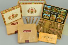 TWO BOXES OF HABANA CIGARS, comprising a box of Manuel Lopez Coronas (10), sealed and a box of