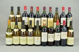 A COLLECTION OF TWENTY BOTTLES OF EUROPEAN RED AND WHITE WINE, (19 French, 1 Italian), comprising