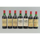 SEVEN BOTTLES OF SAINT EMILION APPELLATION WINES, comprising three bottles of Chateau Lyonnat Lussac