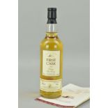 A BOTTLE OF FIRST CASK SPEYSIDE MALT WHISKY 1986, distilled 27th June 1986, a 21 year old