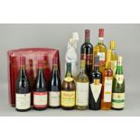 A COLLECTION OF TWELEVE BOTTLES OF (PREDOMINANTLY) EUROPEAN RED AND WHITE WINE, including