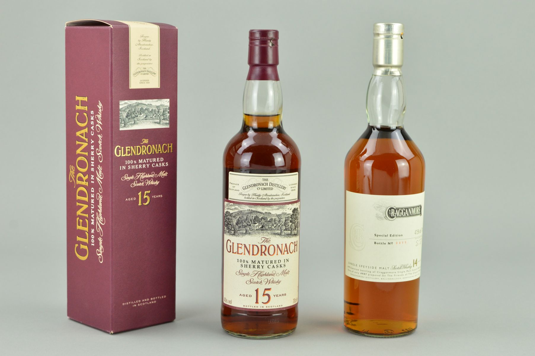 TWO BOTTLES OF EXCEPTIONAL SINGLE MALT, comprising a bottle of Cragganmore Single Speyside Malt ' - Image 2 of 8