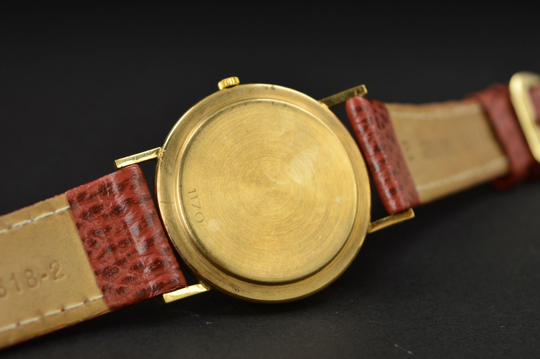 A MID TO LATE 20TH CENTURY 9CT GOLD GENT'S UNO WRISTWATCH, cream dial with Arabic numerals, Quartz - Image 9 of 10