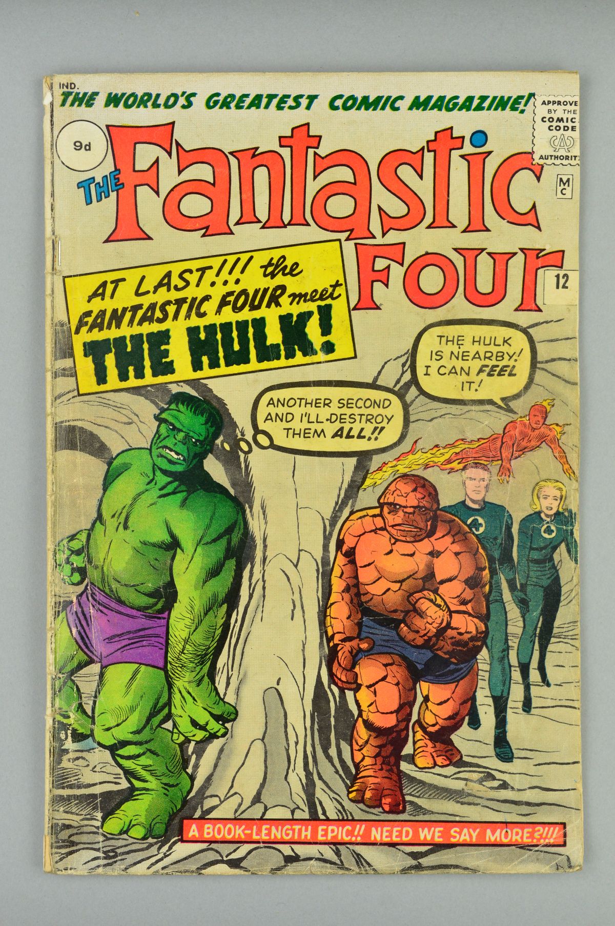 Fantastic Four (1961) #12, Published:March 10, 1963, General Ross tasks the Fantastic Four with