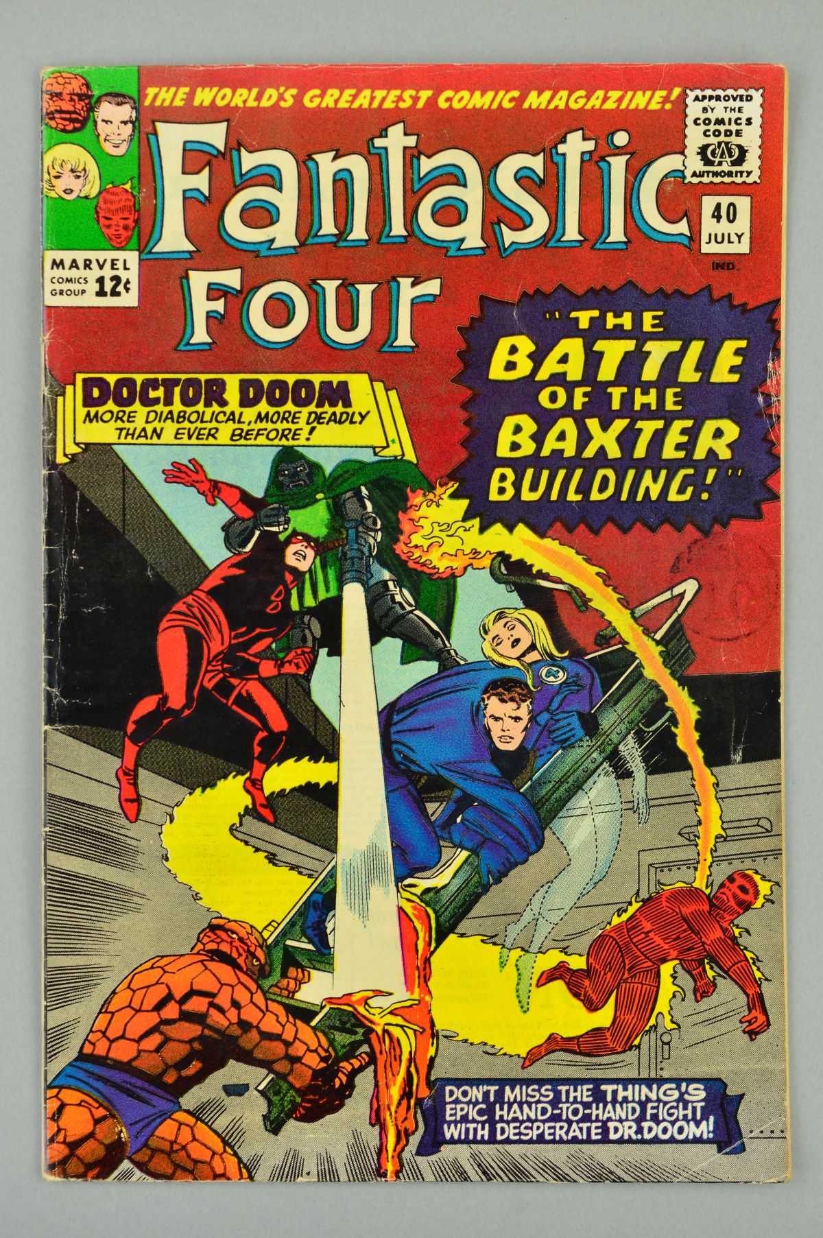 Fantastic Four (1961) #40, Published:July 10, 1965, Writer:Stan Lee, Penciller:Jack Kirby, Cover