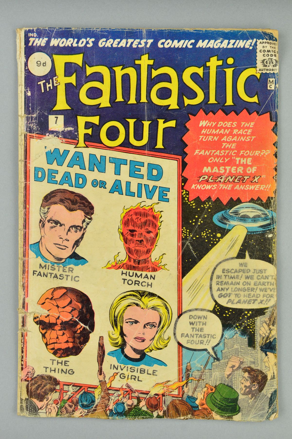 Fantastic Four (1961) #7, Published:October 01, 1962, Writer:Stan Lee, The Fantastic Four journey