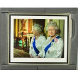 JOHN SWANNELL (BRITISH 1946) 'HM QUEEN ELIZABETH II 2012', a limited edition print 4/10, signed