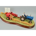 A LIMITED EDITION BORDER FINE ARTS FIGURE GROUP, from the Classic Collection 'Hay Baling' No.356/
