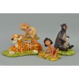 FOUR ROYAL DOULTON DISNEY SHOWCASE FIGURES FROM THE JUNGLE BOOK 'Mowgli' JB1, 'Baby Elephant'