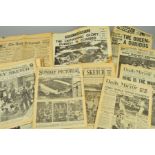 A COLLECTION OF LATE 19TH CENTURY - MID 20TH CENTURY NATIONAL NEWSPAPERS AND COMICS, featuring