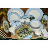 VARIOUS COLLECTORS PLATES, Coalport, Royal Doulton aircraft related, Royal Doulton teawares,