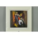 ROBERT LENKIEWICZ (1941-2002) 'THE PAINTER WITH ROXANA', a limited edition print 25/150, signed in