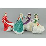 FOUR ROYAL DOULTON CLASSICS FIGURES, 'Christmas Day 2001' HN4315, Christmas Day 2002' HN4422, '