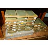 TWENTY FIVE VINTAGE BUTTON BOXES, together with a larger box (26)