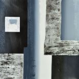 LINDA CHARLES (BRITISH CONTEMPORARY) 'FOUNDATION', an abstract composition, signed bottom edge,