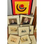 PICTURES AND PRINTS ETC, to include five caricature portraits of High Court Judges by Sallon,