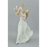A LARGE LLADRO FIGURE GROUP, 'My Little Sweetie', No6858 depicting mother holding child, modelled by