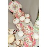 ROYAL ALBERT 'LADY CARYLE' TEAWARES, to include cups, saucers and side plates etc, some seconds (