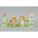 FOUR BESWICK BEATRIX POTTER FIGURES, BP2a, 'Mr Jeremy Fisher', 'Timmy Willie from Johnny Town-