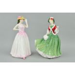 TWO ROYAL DOULTON FIGURES 'Christmas Day 2000' HN4242 and 'Happy Birthday 2000' (2)