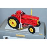 A BOXED UNIVERSAL HOBBIES DAVID BROWN 990 IMPLEMATIC TRACTOR (1961), 1:16 scale, appears complete