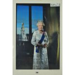 JOHN SWANNELL (BRITISH 1946) ' H M QUEEN ELIZABETH 2012#1', a limited edition print 8/60, signed