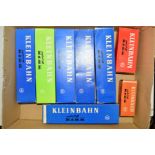 A QUANTITY OF BOXED KLEINBAHN HO GAUGE OBB AUSTRIAN RAILWAYS MODELS, comprising Transalpin 4 car EMU