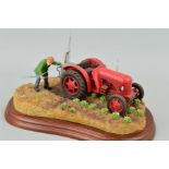 A BOXED BORDER FINE ARTS FIGURE GROUP FROM TRACTORS SERIES, 'Tattie Spraying' (David Brown Tractor),