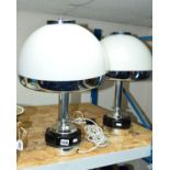 A PAIR OF MODERN TABLE LAMPS, approximate height 49cm (2)