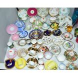 VARIOUS CABINET CUPS/SAUCERS, to include Coalport, Spode, Tuscan, Cauldon, Adderley etc