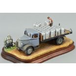 A BOXED LIMITED EDITION BORDER FINE ARTS FIGURE GROUP 'Morning Collection' (Milk Lorry), No208/