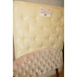 A 4'6'' DIVAN BED, with mattress and headboard