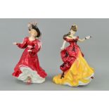 TWO ROYAL DOULTON FIGURE OF THE YEAR FIGURINES, 'Belle' 1996 HN3703 and 'Patricia' 1993 HN3365 (2)