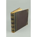 A VICTORIAN PHOTOGRAPH ALBUM, leather bound album containing photographs from the voyage of S.Y.