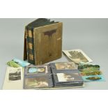 A POSTCARD ALBUM CONTAINING A COLLECTION OF EARLY 20TH CENTURY VIEWS OF BELGIUM AND HOLLAND,