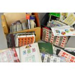 AN ACCUMULATION OF STAMPS, in two boxes with Great Britain including Decimal issues Mint,