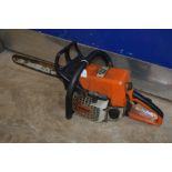 A STIHL 023 PETROL CHAINSAW (no blade) (pulls but doesn’t fire)