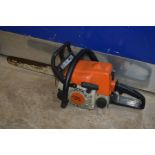 A STIHL MS180 PETROL CHAINSAW (no blade) (pulls but doesn’t fire)