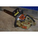 A STIHL 009 PETROL CHAINSAW (no blade cover) (pulls but doesn’t fire)