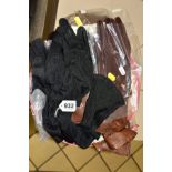 EIGHT PAIRS OF VINTAGE GLOVES, to include a pair of black net evening gloves, two pairs of black