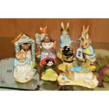 TEN ROYAL ALBERT BEATRIX POTTER FIGURES, 'Peter with Postbag', 'Peter and the Red Pocket